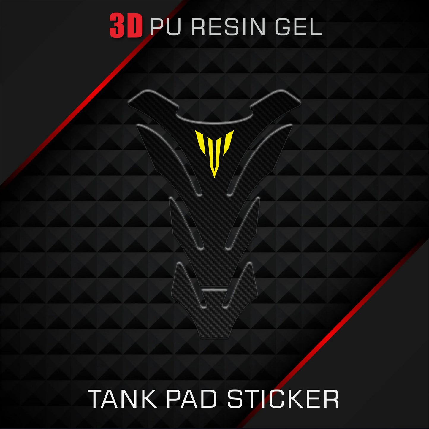 3D Carbon Fiber Motorcycle Fuel Tank Pad Protector Sticker