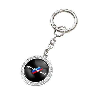 Rhinestone Premium Keychain Motorcycle