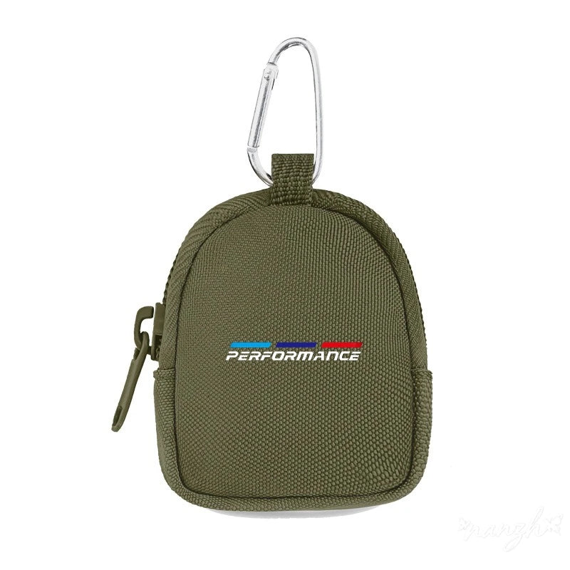 Key Wallet Coin Purse – Zipper Keychain Pouch for Car Enthusiasts