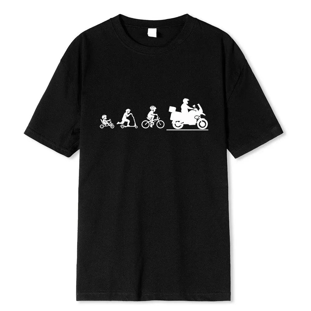 T-shirt à motif de moto tout-terrain et d’aventure – t-shirt moto pour homme