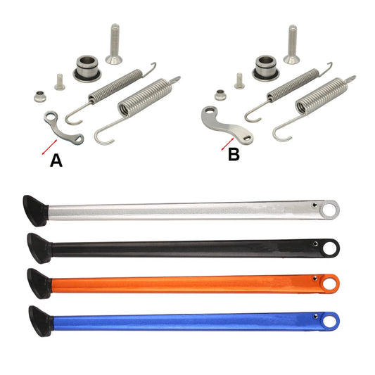 CNC Aluminum Enduro Kickstand with Spring Kit – XC / EXC / XCW | 2 Styles, 4 Colors