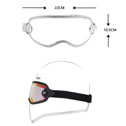Retro Motorcycle Helmet Goggles – Bubble Lens All-Season