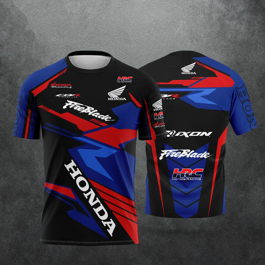 Racing Team Motorcycle Riding T-Shirt – Quick-Dry Breathable