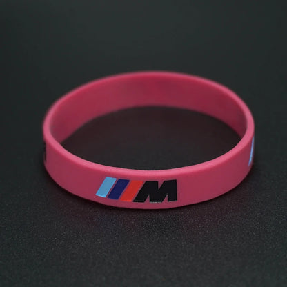 M Power Silicone Rubber Wristband – Flexible Sports Bracelet