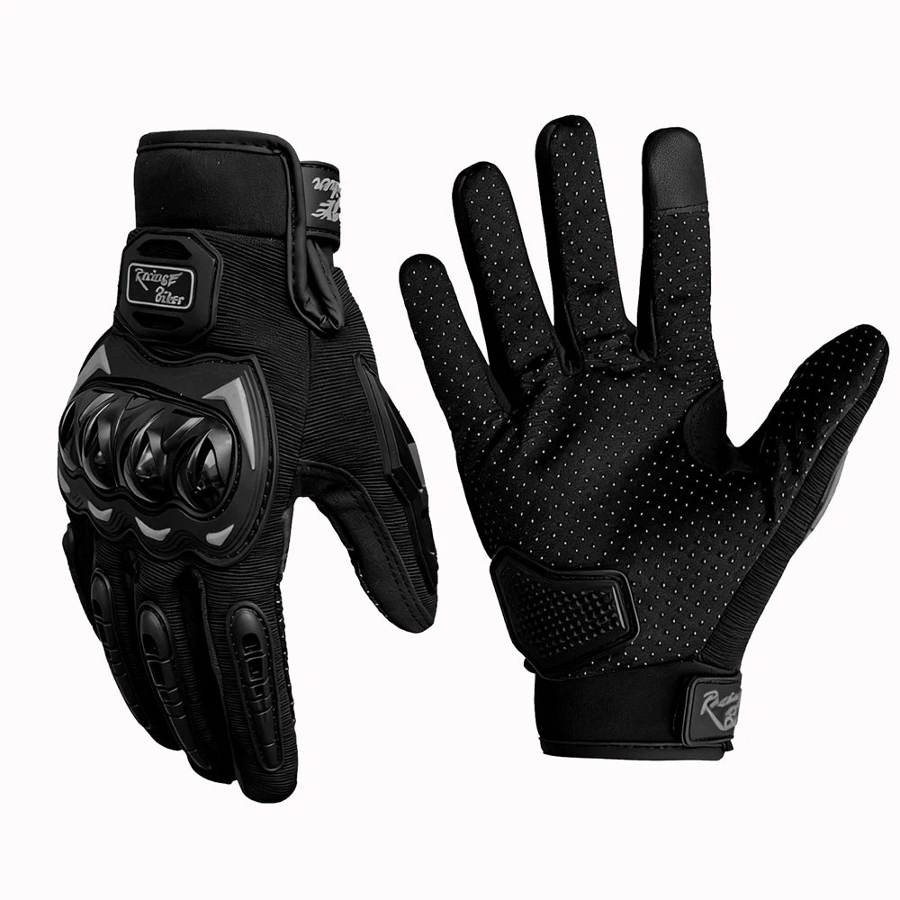Full Finger Motorcycle Gloves – Knuckle Armor Touch Screen