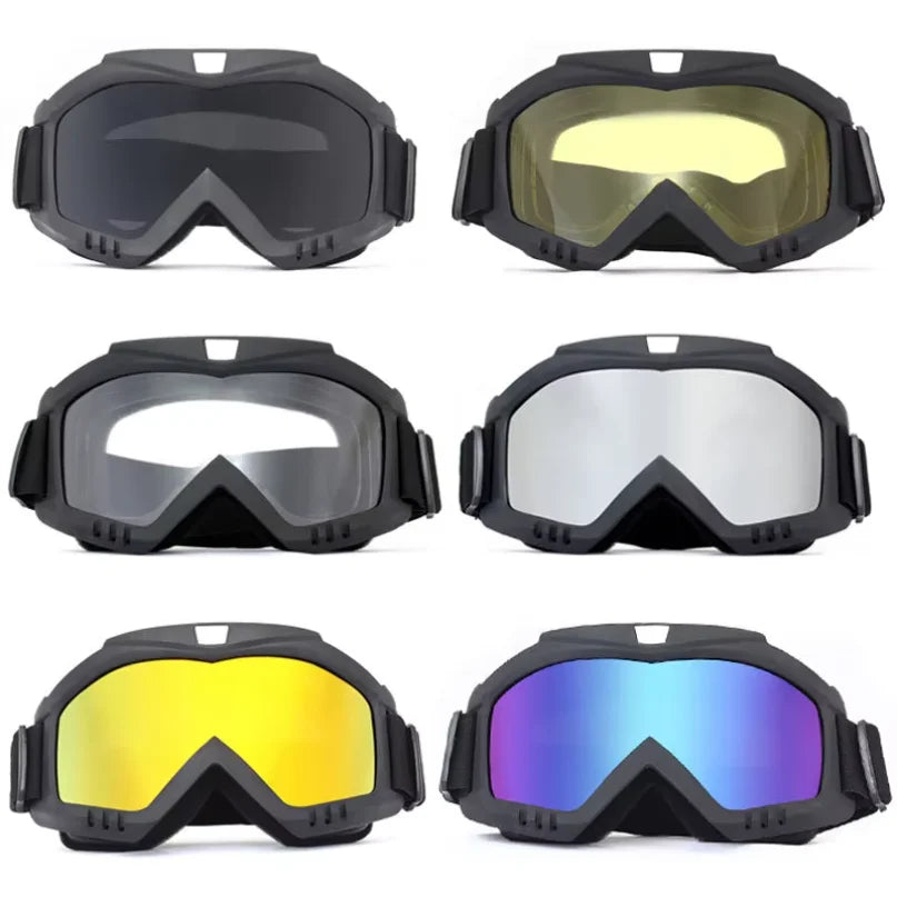 HD Windproof Motorcycle Goggles – UV Protection Motocross Eyewear