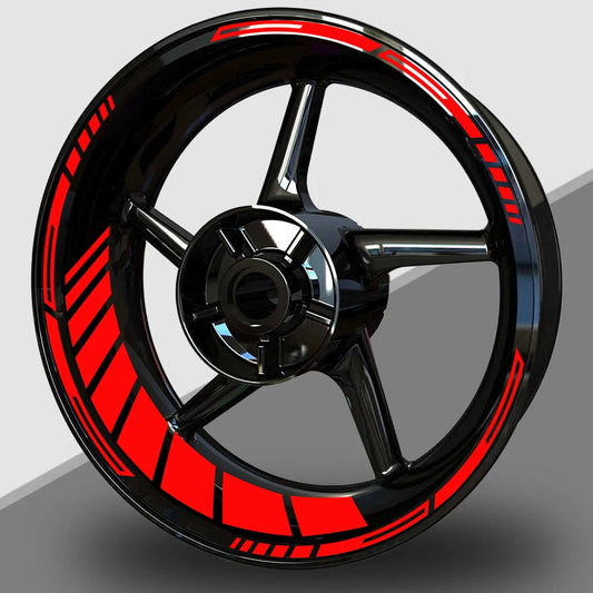 Reflective Motorcycle Wheel Rim Stickers – 17 Inch Hub Decals