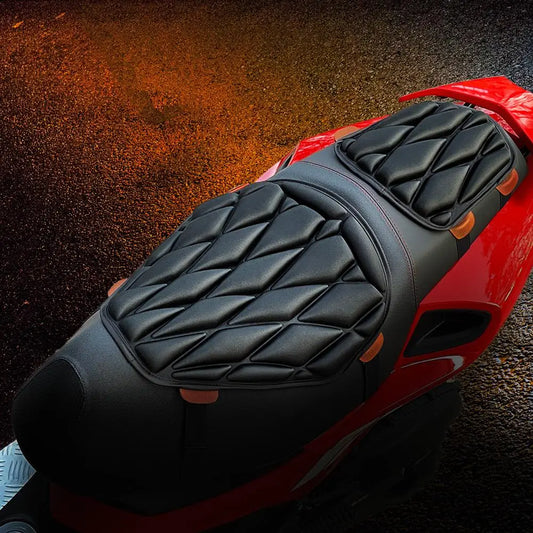 3D Comfort Motorcycle Seat Cushion – Anti-Slip Breathable Cover