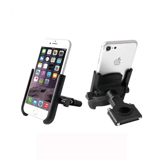 Universal Aluminum Alloy Motorcycle Phone Holder – Handlebar & Mirror Mount