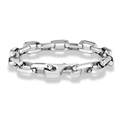 Vintage Black Chain Link Bracelet for Men – Punk Stainless Steel
