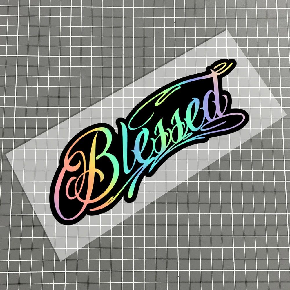 Blessed Motorcycle Sticker – Waterproof Vinyl Decal