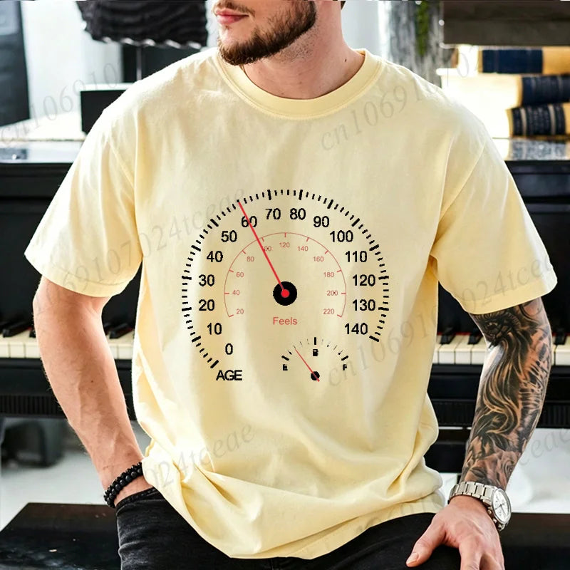 Speedometer Graphic T-Shirt – Funny Car & Moto Enthusiast Tee