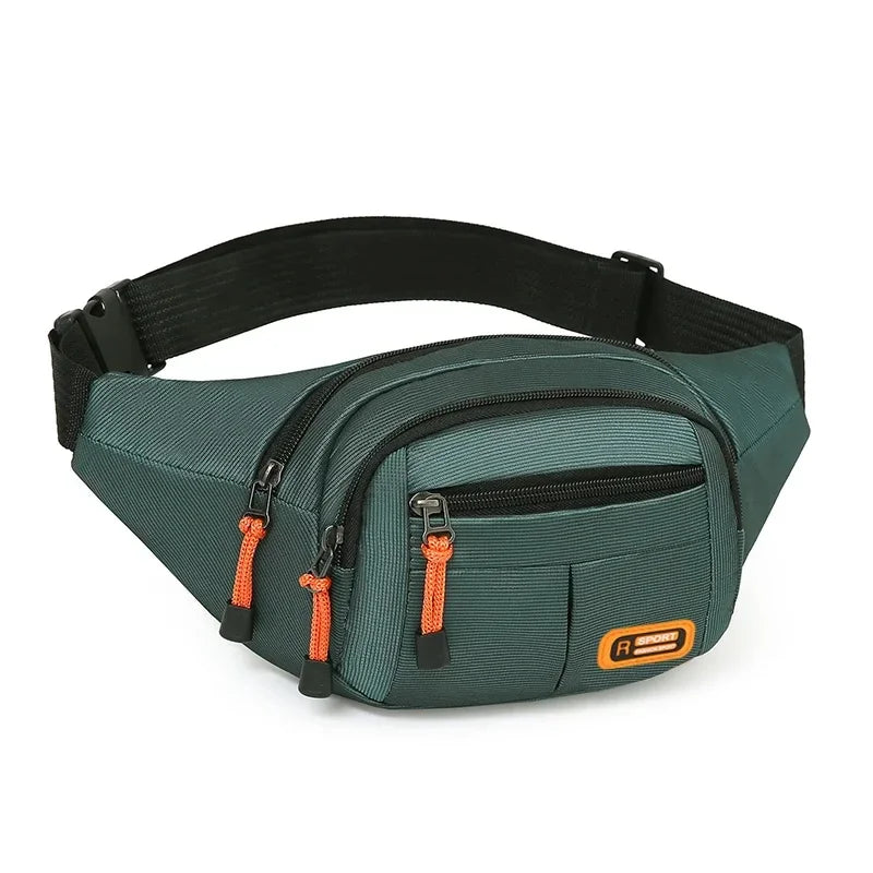 Waterproof Oxford Fanny Pack – Multi-Pocket Large Capacity