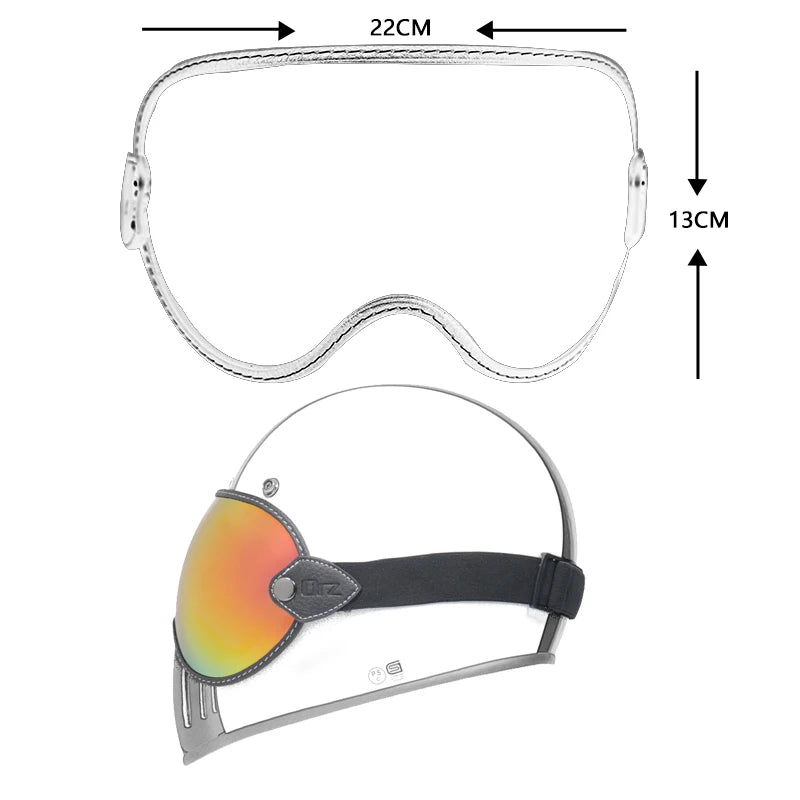 Retro Motorcycle Helmet Goggles – Bubble Lens All-Season