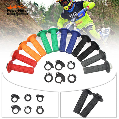 Puños de manillar Enduro con cierre – 7/8" 22mm con leva de encaje para moto todoterreno