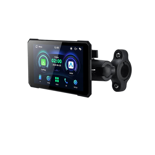 5" Wireless CarPlay & Android Auto Motorcycle GPS Display with TPMS