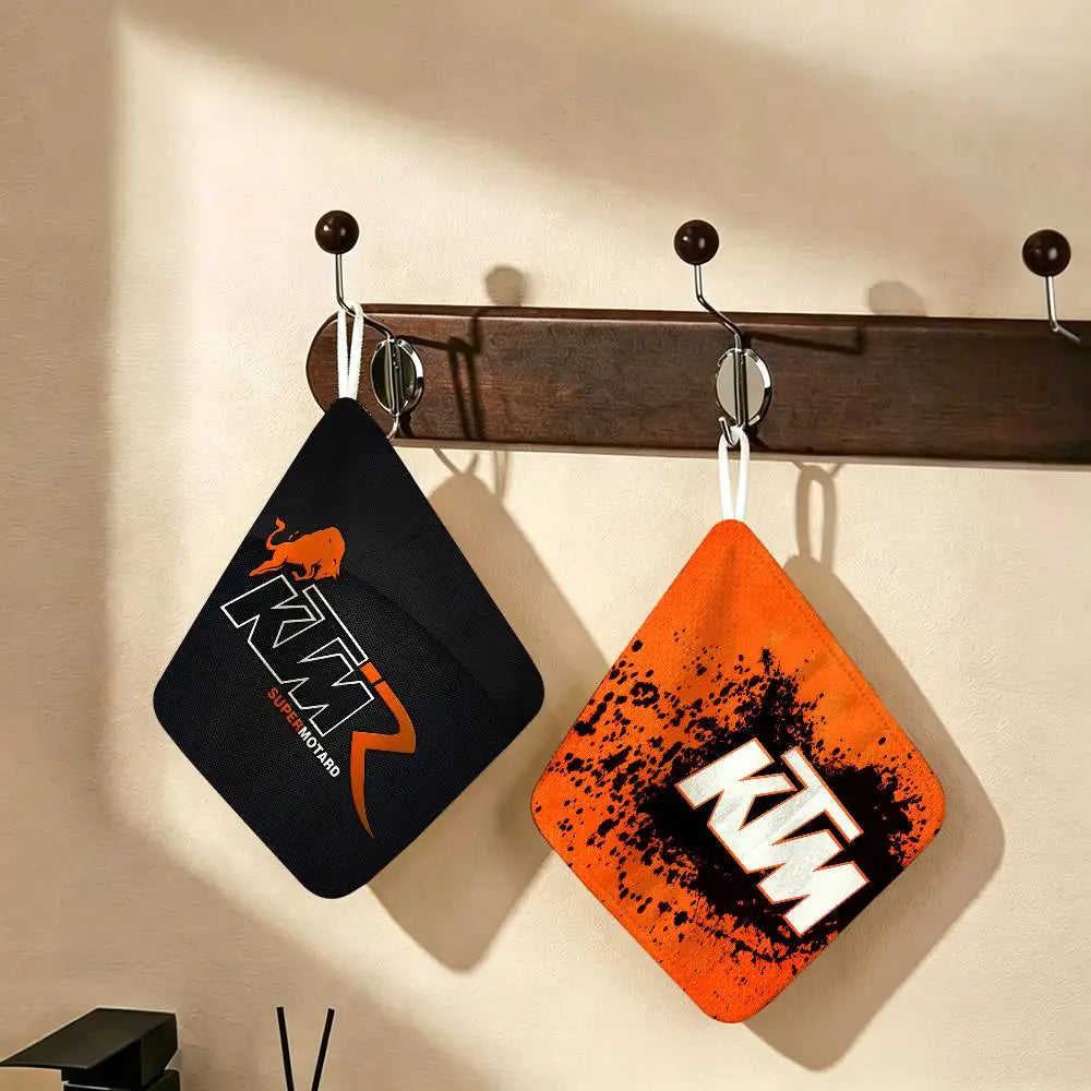 Serviette à main suspendue à motif moto – Tissu absorbant pour la cuisine et la salle de bains