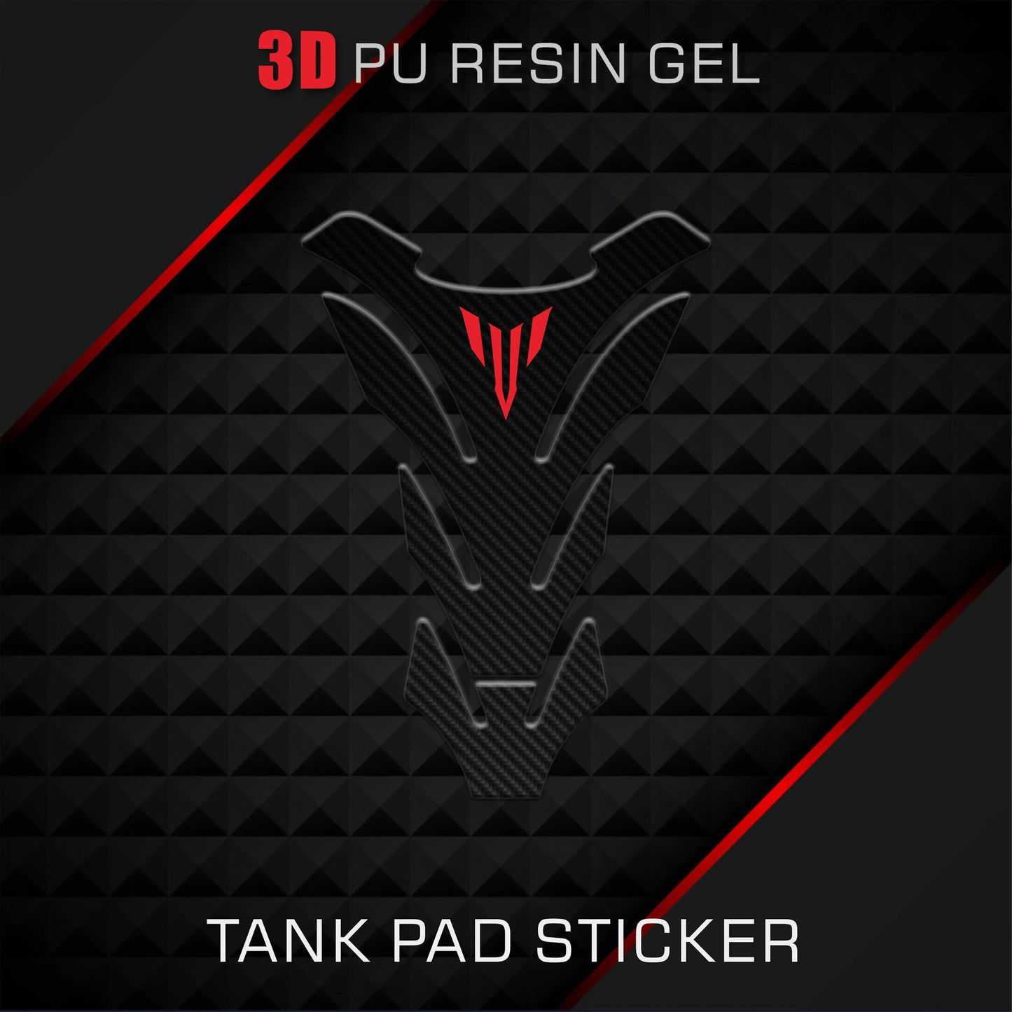 3D Carbon Fiber Motorcycle Fuel Tank Pad Protector Sticker