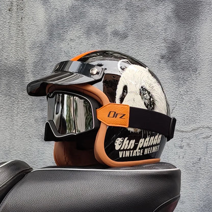 Retro 3/4 Open Face Motorcycle Helmet – DOT Certified | Unisex