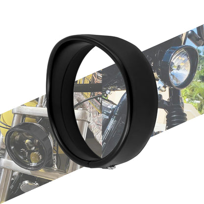 5.75" Headlight Trim Ring Bezel – Cruiser & Touring Visor Cover