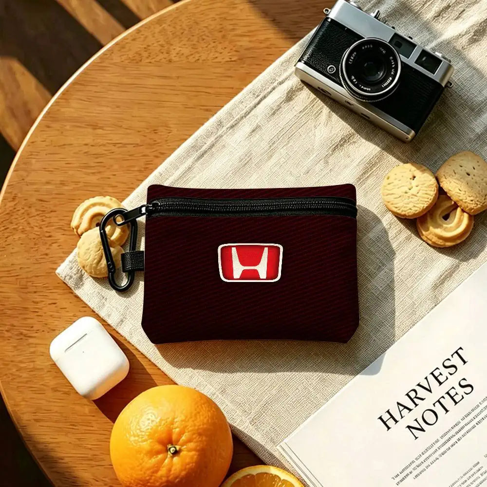 Mini Oxford Zipper Pouch with Carabiner – Keys, Coins & Cards
