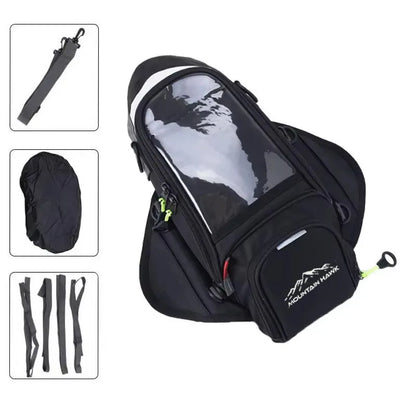 Motorcycle Tank Bag – Phone Navigation Window & Multi-Pocket Fuel Bag