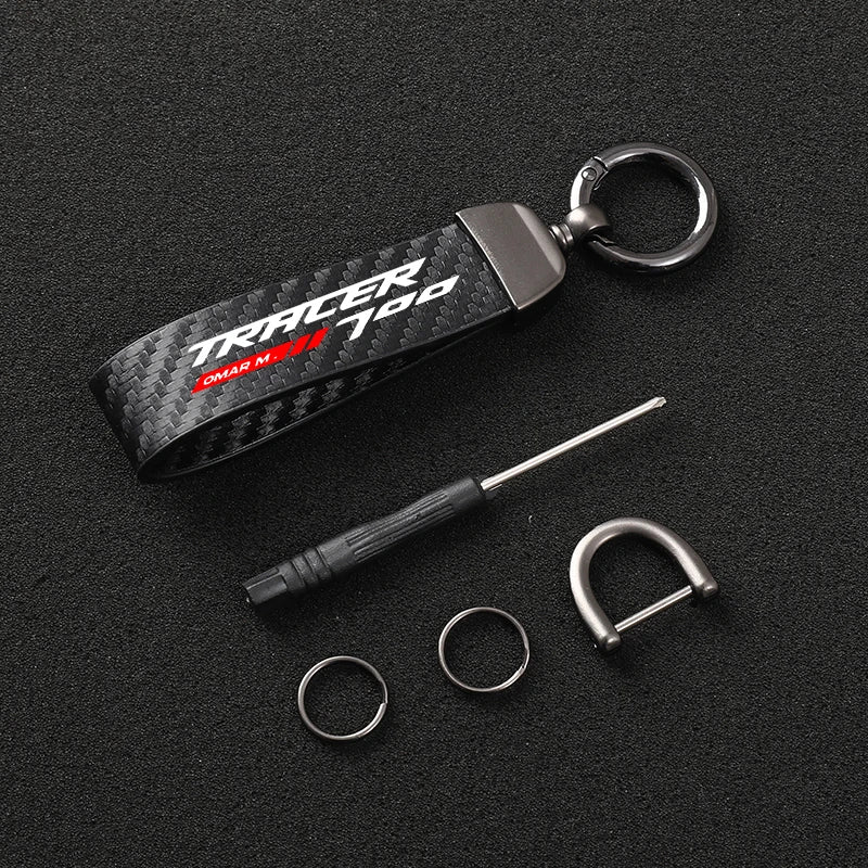 Porte-clés en cuir pour moto – Boucle en fer à cheval, accessoire pour motard