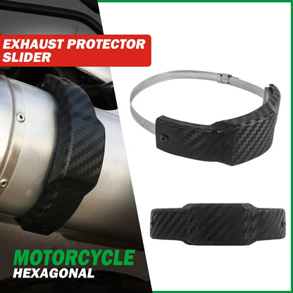 Protector deslizante hexagonal anticaídas para silenciador de escape – 100–140mm