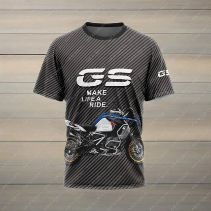 T-shirt da uomo per moto adventure – Maglia da guida ad asciugatura rapida