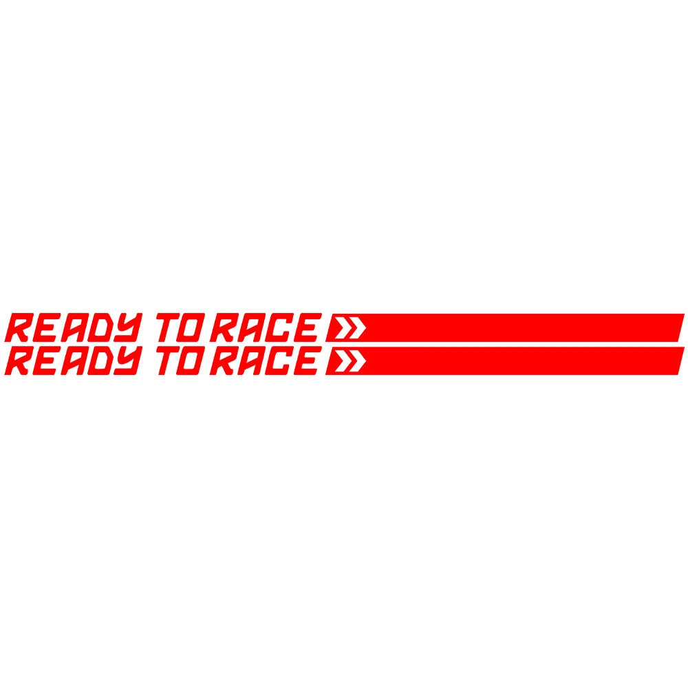 Ready to Race Motorcycle Decal Sticker – 22cm | 4 Colors