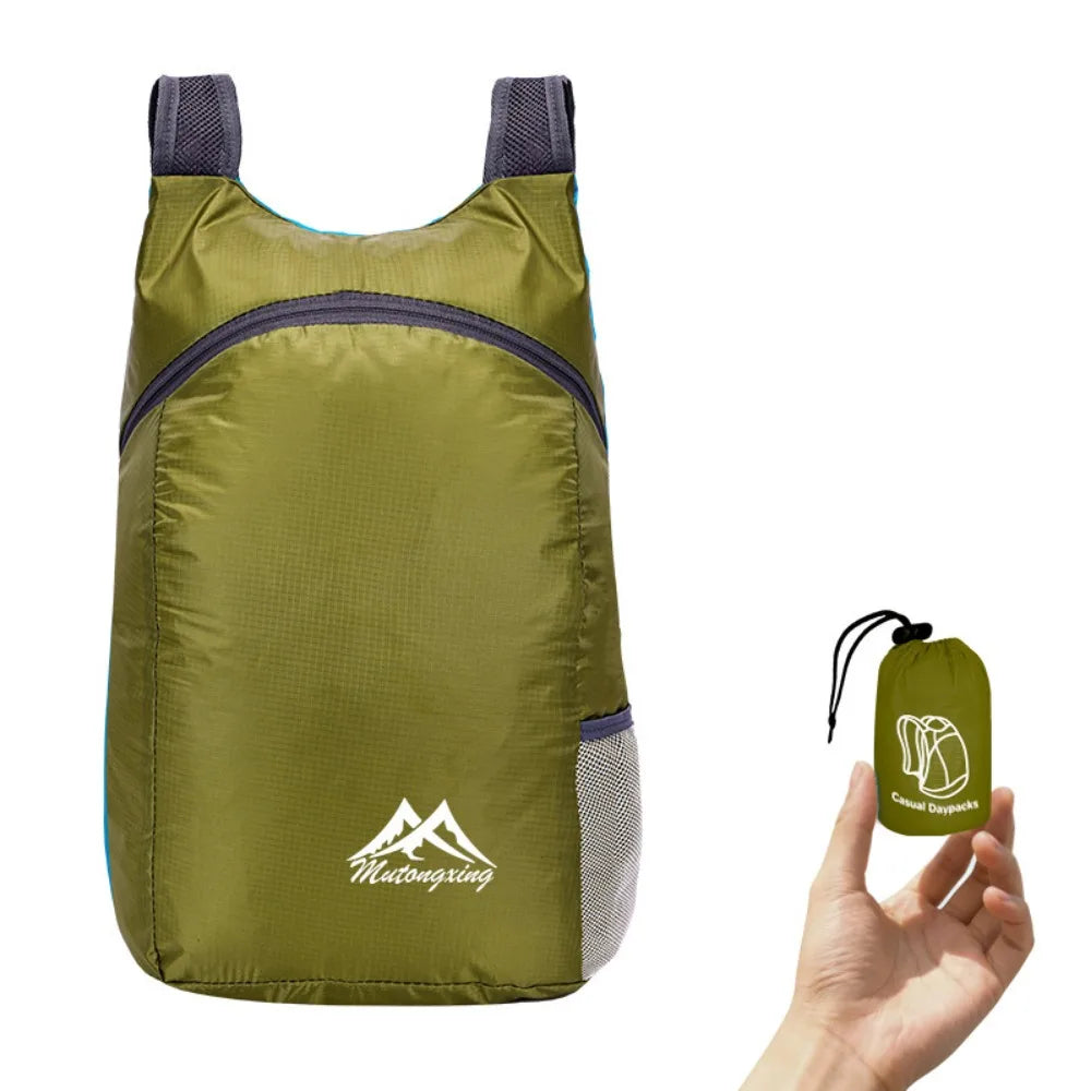 กระเป๋าเป้พับได้ขนาด 20L – กระเป๋าเดย์แพ็กกันน้ำ น้ำหนักเบาพิเศษ