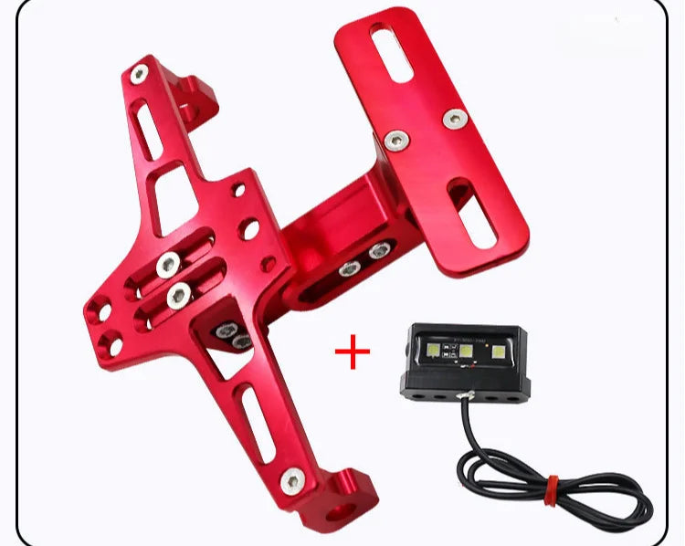 CNC Motorcycle Tail Tidy License Plate Holder with LED Light