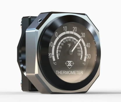 Motorcycle Handlebar Clock & Thermometer — IPX7 Waterproof Luminous