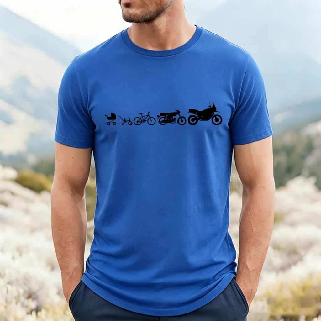 Motorcycle Motocross Graphic T-Shirt – Retro Short Sleeve Tee