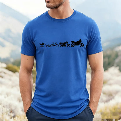 Motorcycle Motocross Graphic T-Shirt – Retro Short Sleeve Tee