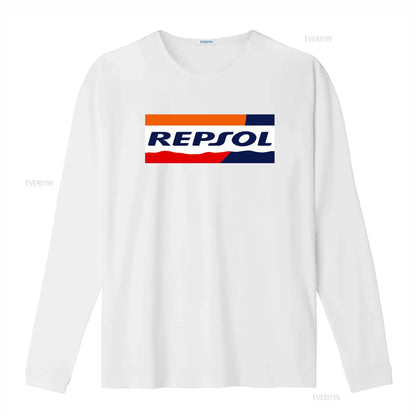 Racing Livery Graphic Print Cotton T-Shirt – Unisex Moto Fan Tee