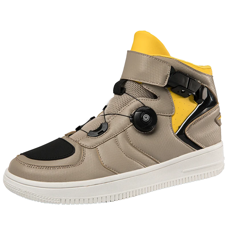 Unisex Breathable Motorcycle Boots – Mid-Calf Motocross Riding Shoes