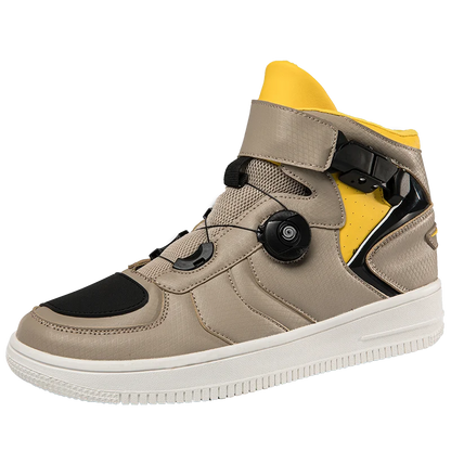 Unisex Breathable Motorcycle Boots – Mid-Calf Motocross Riding Shoes