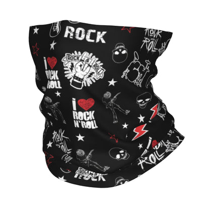 Rock & Skull Graphic Tube Bandana Neck Gaiter – Unisex Face Cover & Balaclava | 24 Designs