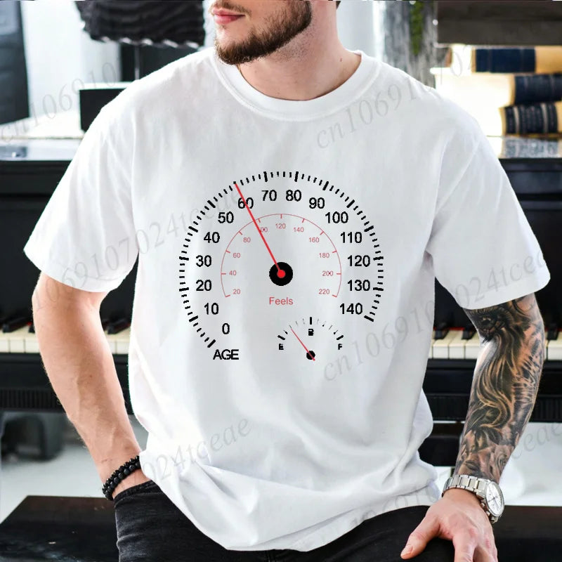 Speedometer Graphic T-Shirt – Funny Car & Moto Enthusiast Tee
