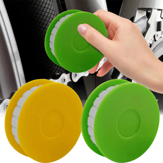 Bike Chain Roller Lubricator – Felt Oiler Tool | Yellow & Green