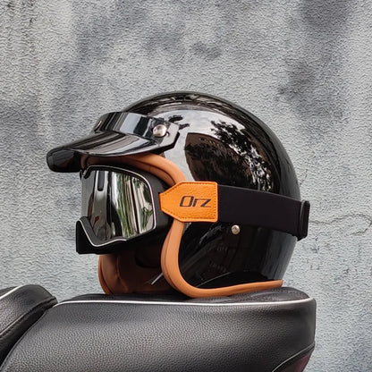 Retro 3/4 Open Face Motorcycle Helmet – DOT Certified | Unisex