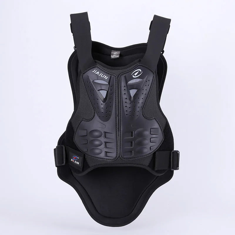 เสื้อกั๊กป้องกันหลังและหน้าอก – เกราะป้องกันสำหรับโมโตครอสและ ATV พร้อมแถบสะท้อนแสง