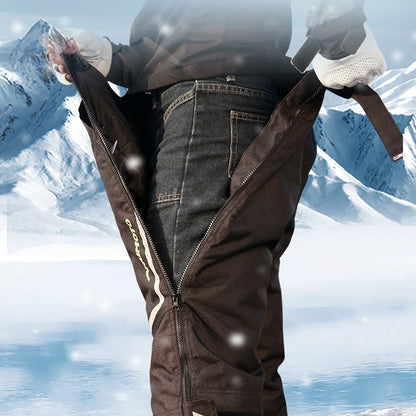 Motorcycle Quick-Release Winter Pants — CE2 Knee Pads