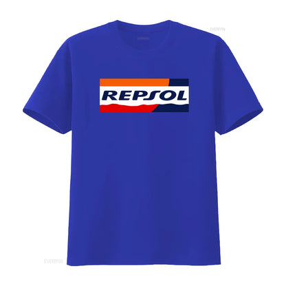 Racing Livery Graphic Print Cotton T-Shirt – Unisex Moto Fan Tee