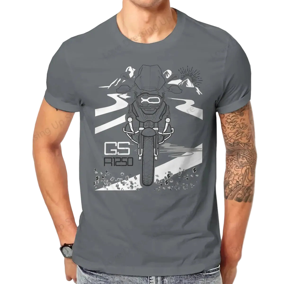 Vintage Motorcycle Graphic T-Shirt – 100% Cotton Breathable Biker Tee