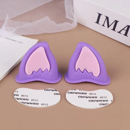 Adhesive Motorcycle Helmet Cat Ears