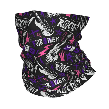 Rock & Skull Graphic Tube Bandana Neck Gaiter – Unisex Face Cover & Balaclava | 24 Designs