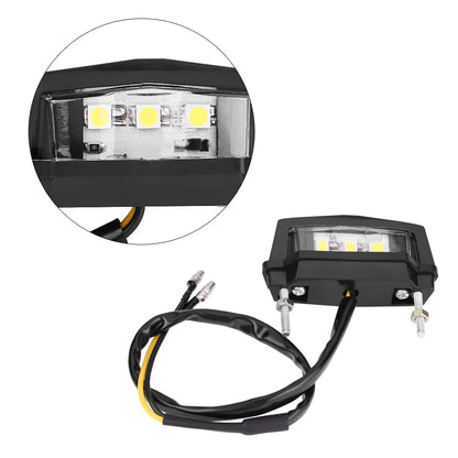 12V LED Motorcycle License Plate Tail Light – Universal Fit