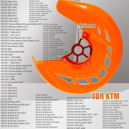 Front Brake Disc Guard – 22mm / 26mm Axle, ABS & Aluminium, Fits 275mm Discs